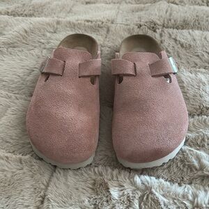 Birkenstock Boston Clog in pink clay,  size 38.